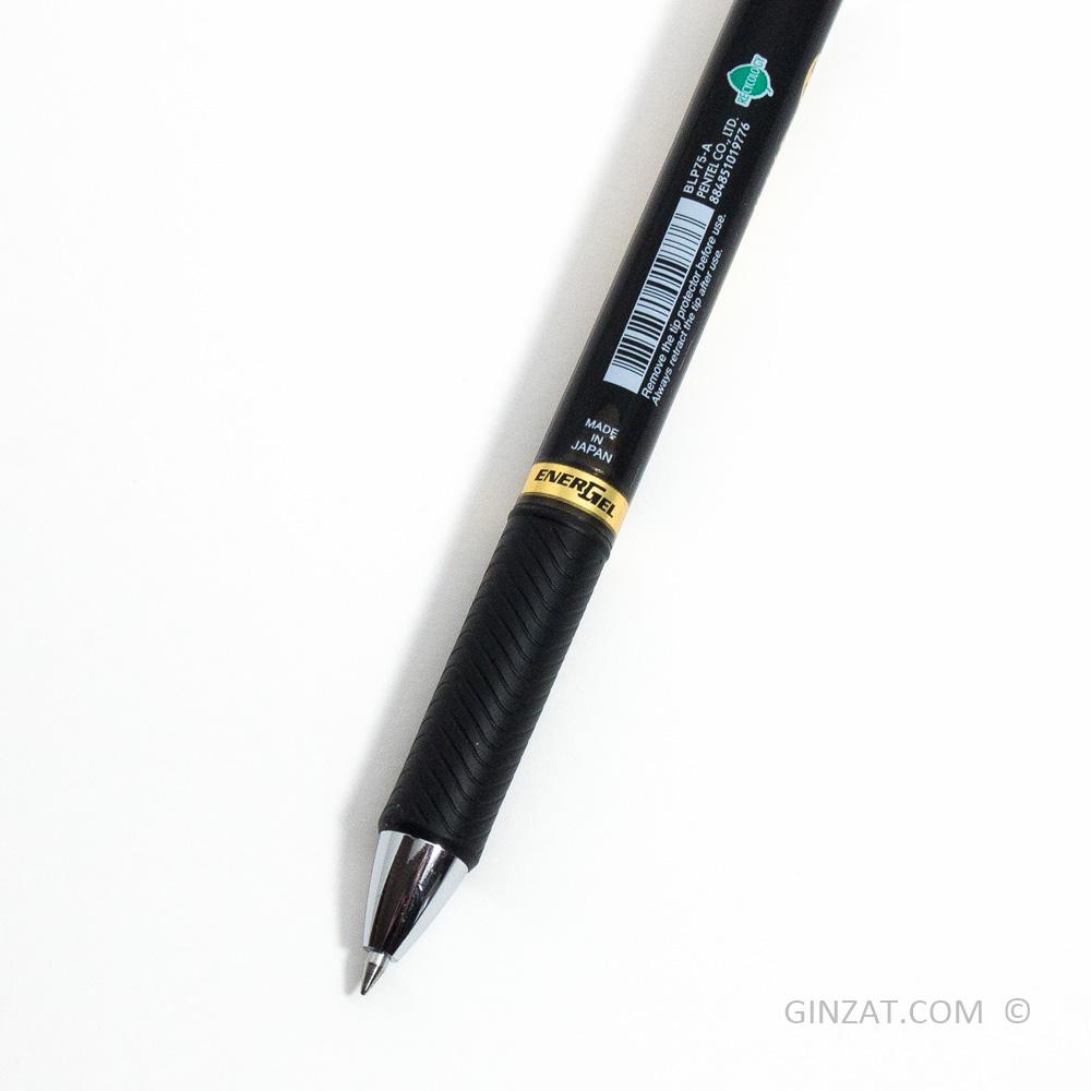 Pentel Energel Permanent Gel Pen - 0.5mm, Black Ink (BLP75-A) – GINZAT