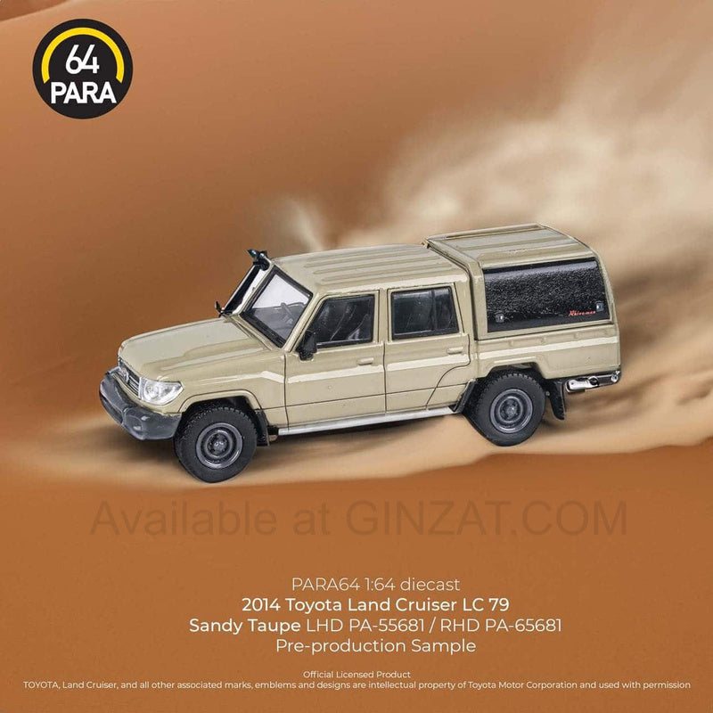 2014 Toyota Land Cruiser LC79 Sandy Taupe (RHD), PARA64 diecast model car