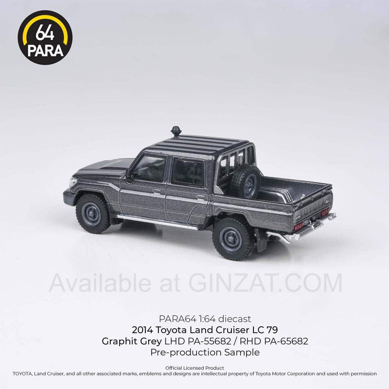 2014 Toyota Land Cruiser LC79 Graphite Grey (RHD), PARA64 diecast model car