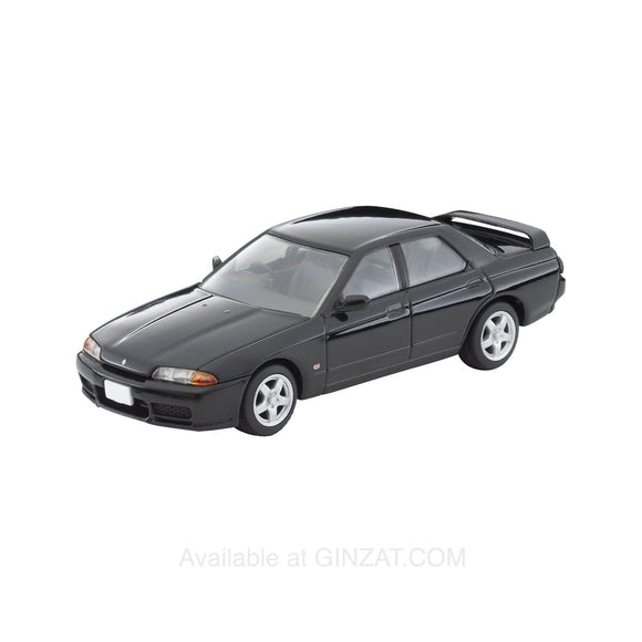 Nissan Skyline 4-door Sports Sedan GTS-t Type M (Black) with options 1992, Tomica Limited Vintage NEO diecast model car LV-N194c