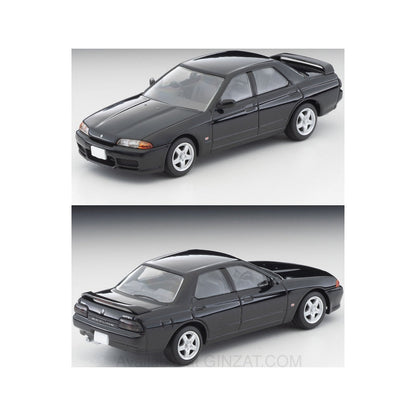 Nissan Skyline 4-door Sports Sedan GTS-t Type M (Black) with options 1992, Tomica Limited Vintage NEO diecast model car LV-N194c