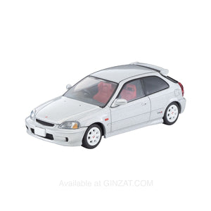 Honda Civic Type R (Silver) 1999, Tomytec Tomica Limited Vintage Neo diecast model car LV-N165d