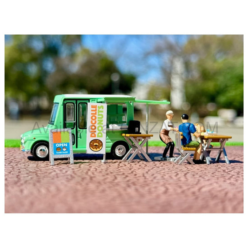 Diorama Collection64 #CarSnap24a Donut Shop (w/Daihatsu Mira Walkthrough Van), Tomica Limited Vintage Neo diecast model car