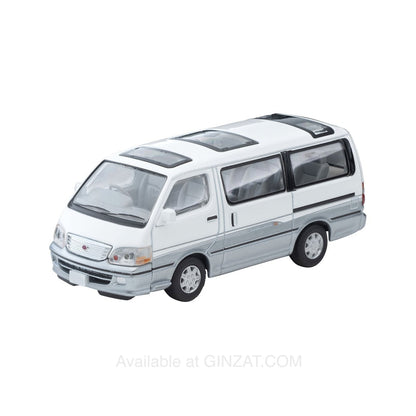 Toyota Hiace Wagon Super Custom G (White/Silver) 2001, Tomytec Tomica Limited Vintage NEO diecast model car LV-N216d 