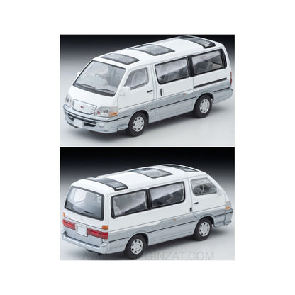 Toyota Hiace Wagon Super Custom G (White/Silver) 2001, Tomytec Tomica Limited Vintage NEO diecast model car LV-N216d 