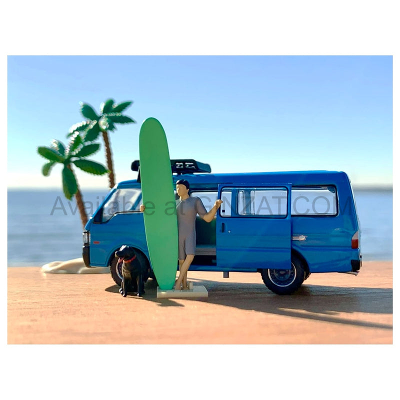 Diorama Collection64 #CarSnap19b Surfing 2 (w/Mazda Bongo Brawny), Tomytec diecast model car