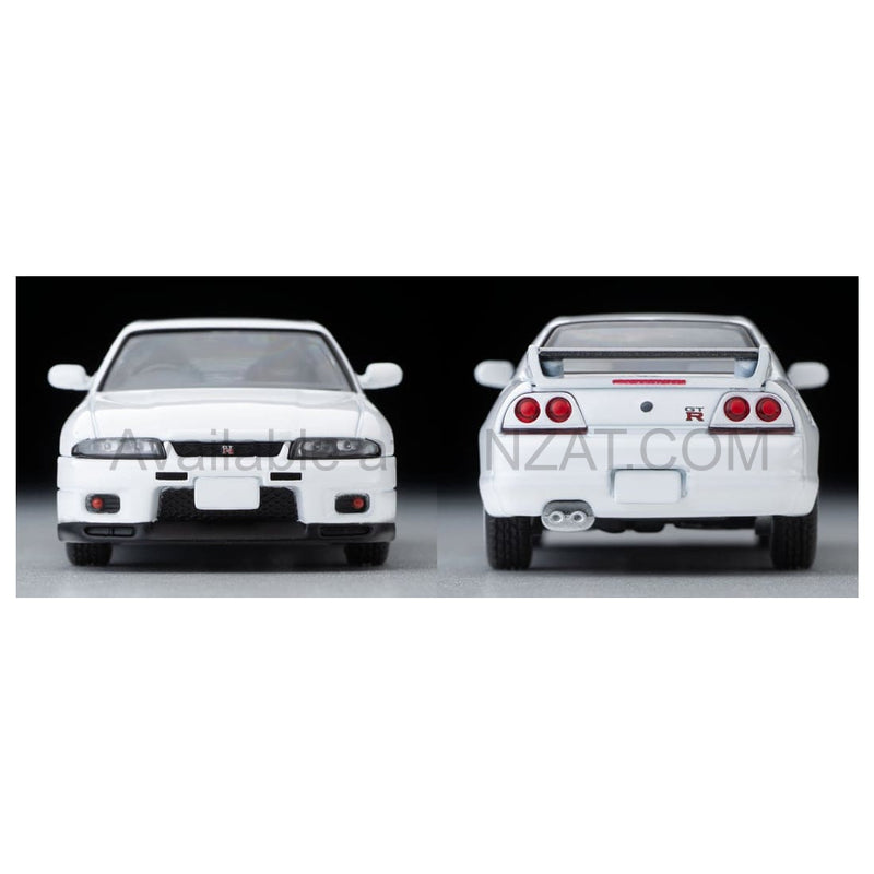 Nissan Skyline GT-R V-spec N1 (White) 1995, Tomica Limited Vintage Neo diecast model car TLV-N308c