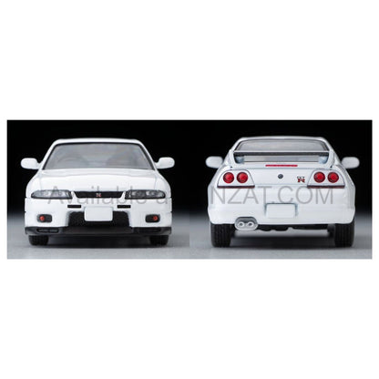 Nissan Skyline GT-R V-spec N1 (White) 1995, Tomica Limited Vintage Neo diecast model car TLV-N308c