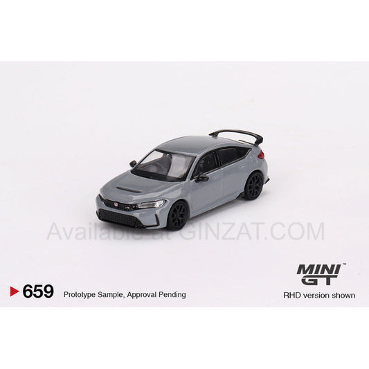 Honda Civic Type R Sonic Gray Peral 2023, Mini GT No. 659 diecast model car