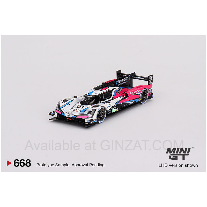 Acura ARX-06 GTP #60 - 2023 IMSA Daytona 24 Hrs Winner Meyer Shank Racing, Mini GT No. 668 dieast model car