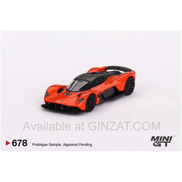 Aston Martin Valkyrie Maximum Orange, Mini GT No. 678 diecast model car