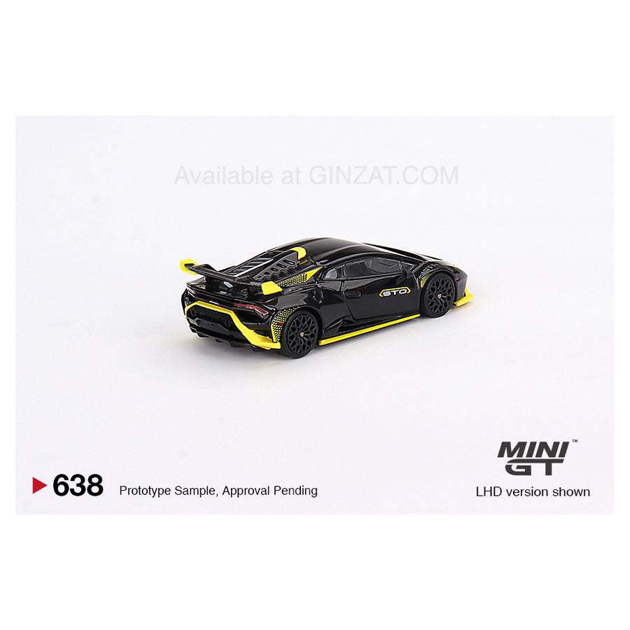 Lamborghini Huracan STO Nero Noctis, MINI GT No. 638 diecast mode car