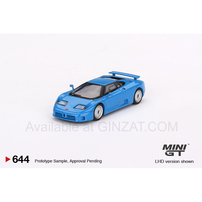 Bugatti EB110 GT Blue Bugatti, Mini GT No. 644 diecast model car