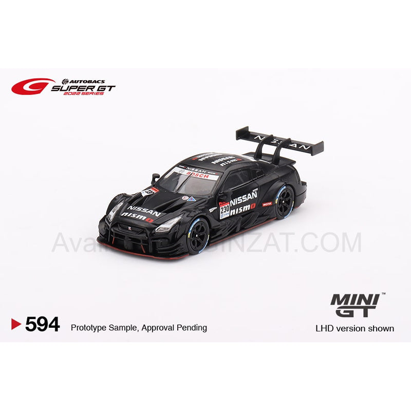 Nissan GT-R NISMO GT500 #230 2021 Prototype, Mini GT No. 594 diecast model car