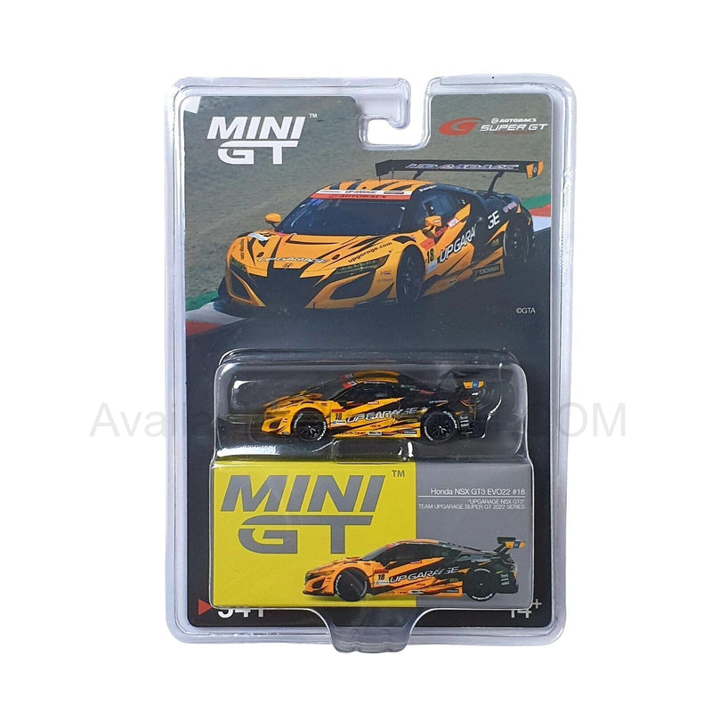 Honda NSX GT3 EVO22 #18 TEAM UPGARAGE 2022 SUPER GT SERIES, Mini GT No. 541 diecast model car