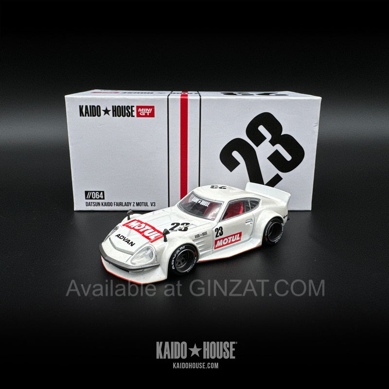 Datsun KAIDO Fairlady Z MOTUL V3, Mini GT x Kaido House No. 064 diecast model car