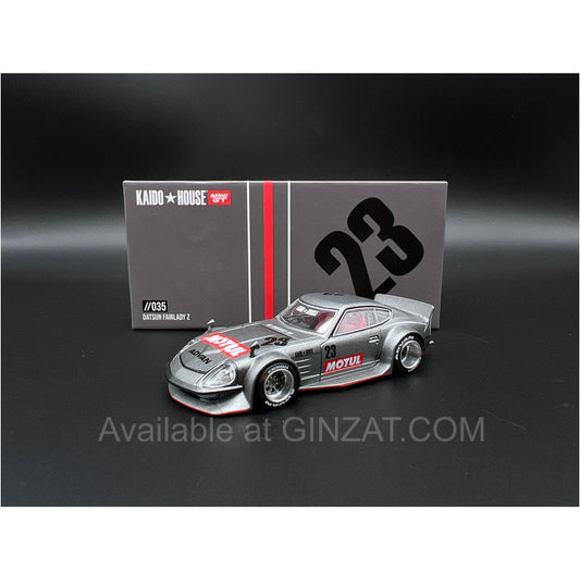 Datsun KAIDO Fairlady Z MOTUL Z V1, Mini GT x Kaido House No. 035 diecast model car