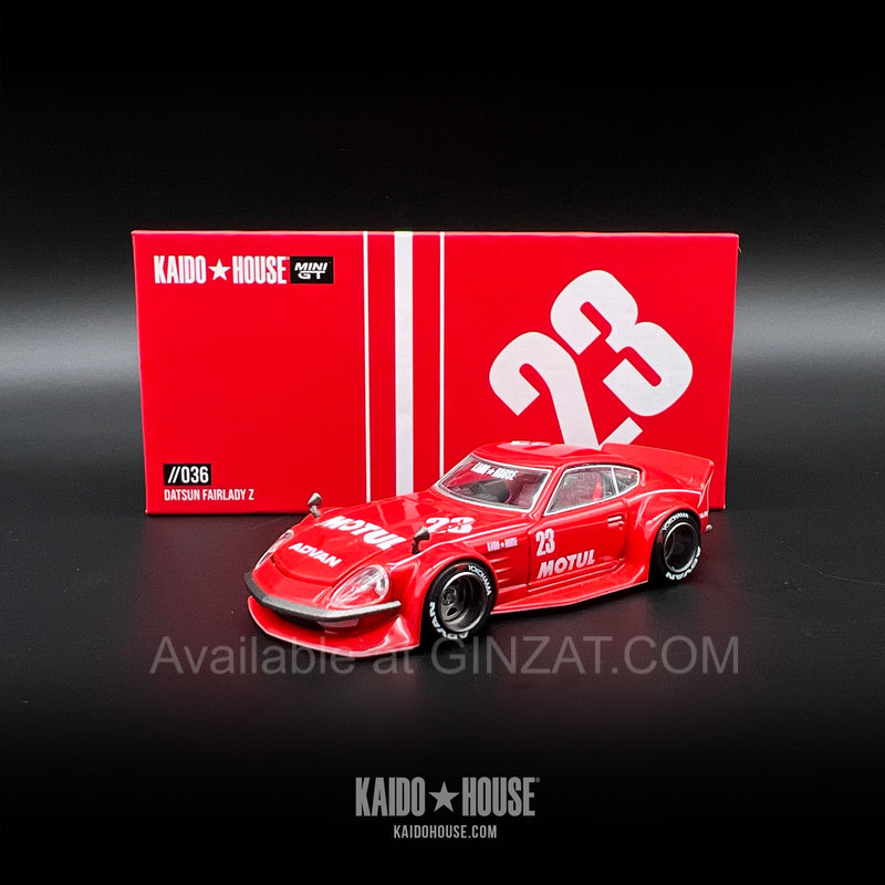 Datsun KAIDO Fairlady Z MOTUL Z V2, Mini GT x Kaido House No. 036 diecast model car