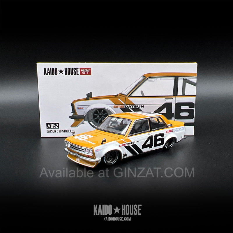 Datsun 510 Street BRE510 V3 KAIDO HOUSE, Mini GT x Kaido House No. 052 diecast model car