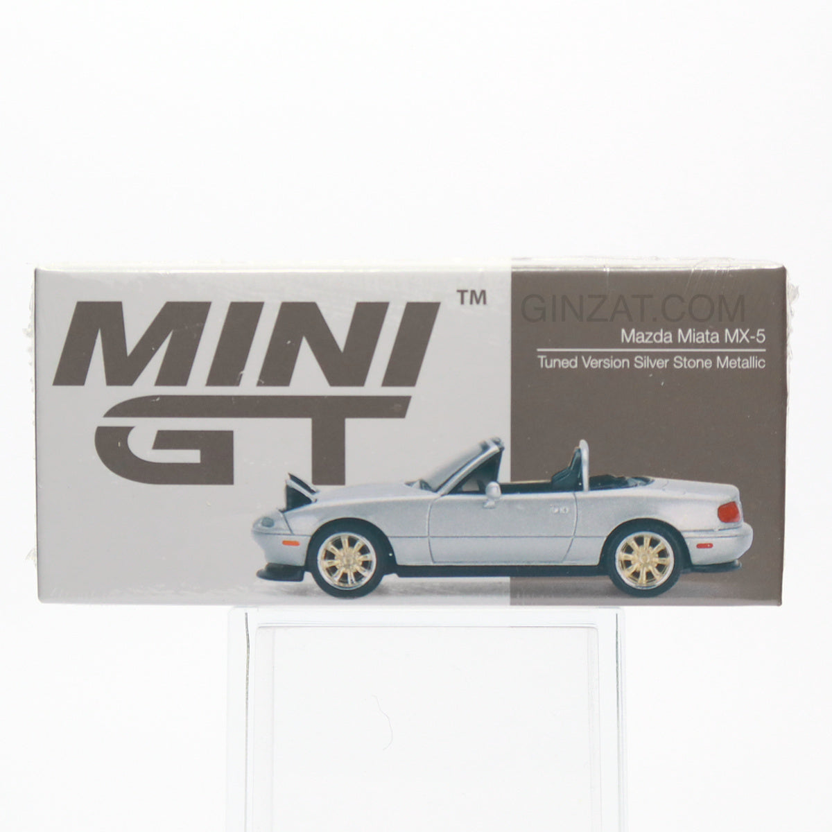 MAZDA Miata MX-5 (NA) Tuned Version Silver Stone Metallic; Mini GT No.407 diecast model car