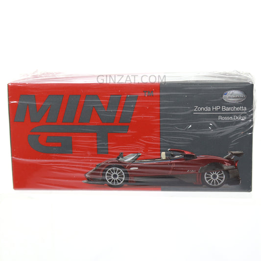 PAGANI Zonda HP Barchetta Rosso Dubai, Mini GT No. 432 diecast model car