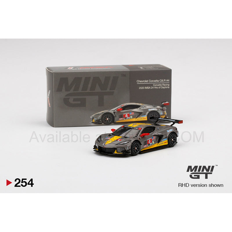 Chevrolet Corvette C8. R#4 Corvette Racing 2020 IMSA 24 Hrs of Daytona, MINI GT No.254 diecast model car