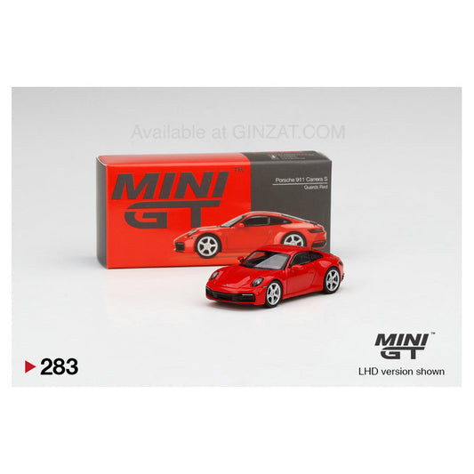 LB Works Porsche 911 Carrera S Guards Red, Mini GT No. 283 diecast model car