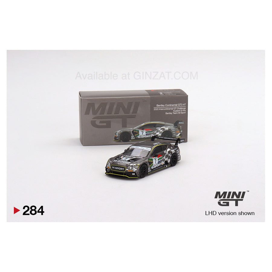 Bentley Continental GT3 #7 2020 Intercontinental GT Challenge Kyalami 9 Hrs Bentley Team M-Sport, MINI GT No.284 diecast model car