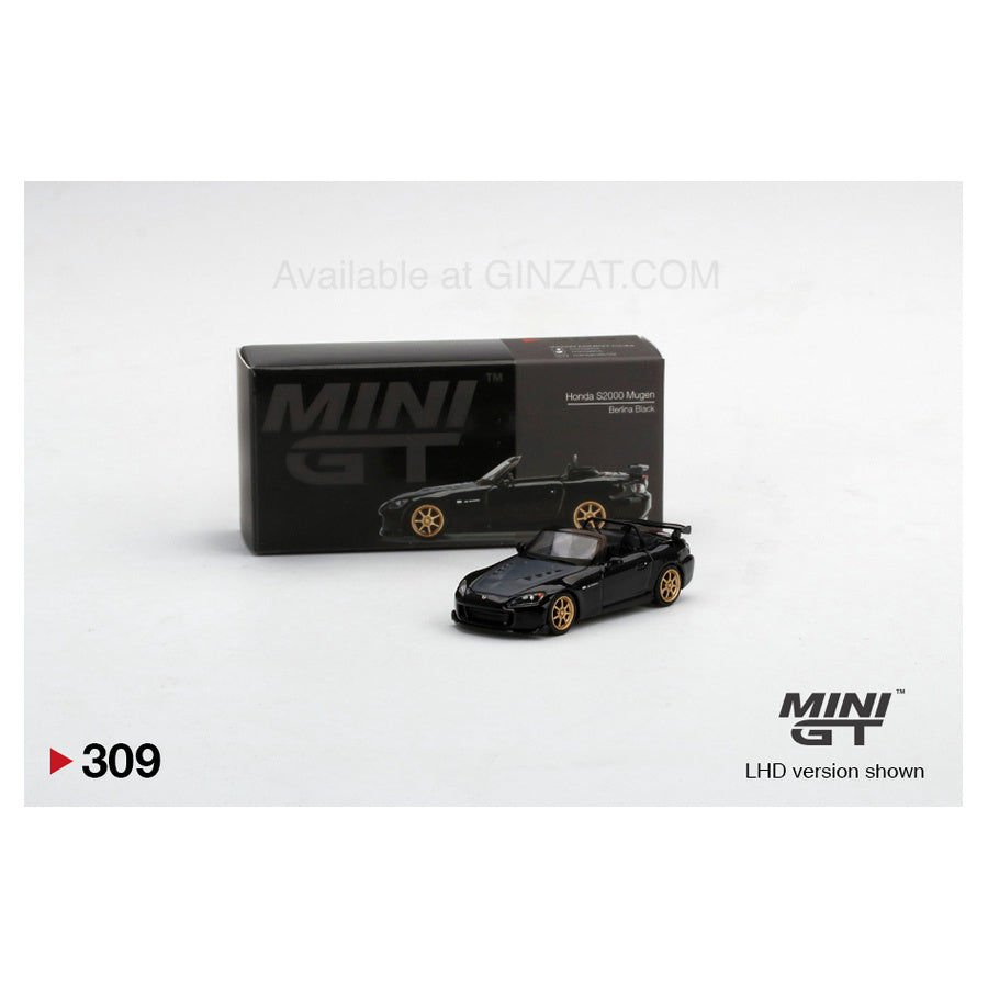 Honda S2000 Mugen Berlina Black, Mini GT No. 309 diecast model car