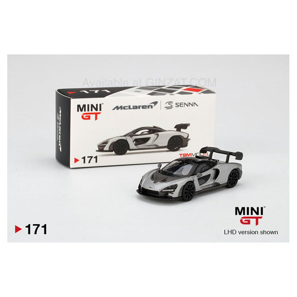 McLaren Senna Silver, MINI GT No.171 diecast model car