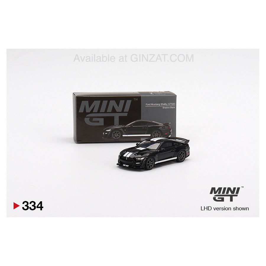 Ford Mustang Shelby GT500 Shadow Black, MINI GT No.334 diecast model car