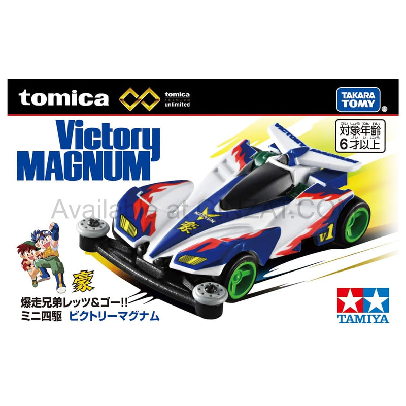 Bakusou Brothers Let's & Go!! Mini 4WD Victory Magnum, Tomica Premium Unlimited diecast model car