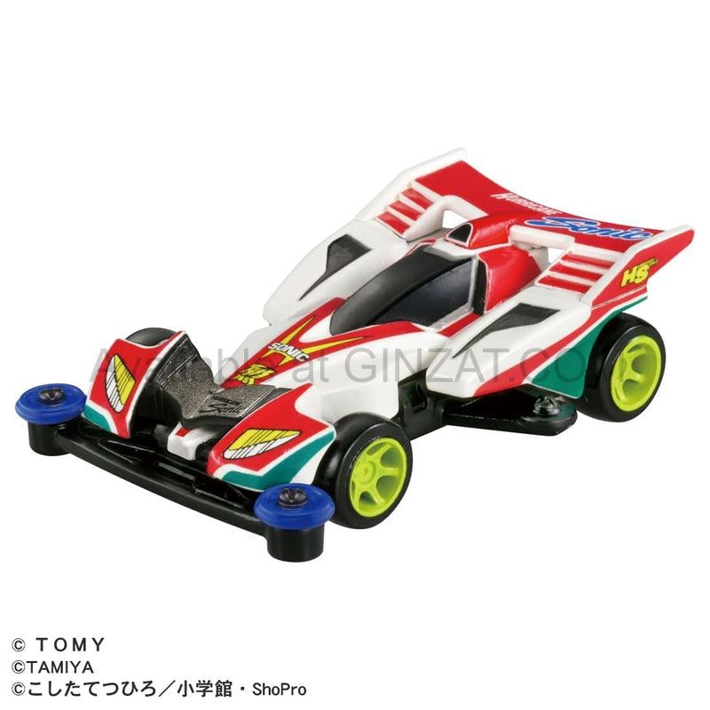 Bakusou Brothers Let's & Go!! Mini 4WD Hurricane Sonic, Tomica Premium Unlimited diecast model car