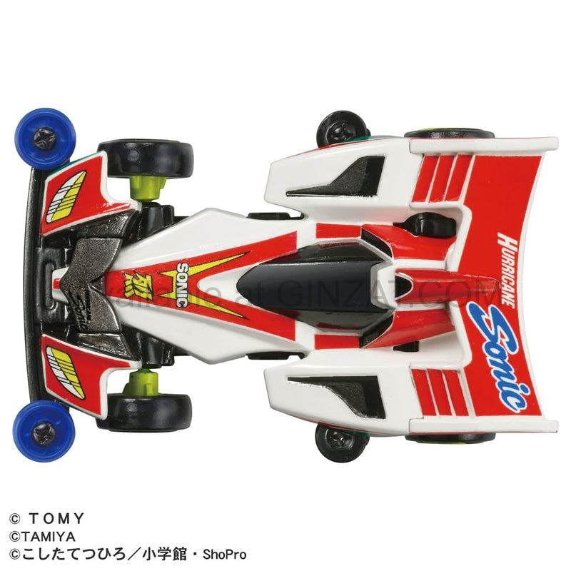 Bakusou Brothers Let's & Go!! Mini 4WD Hurricane Sonic, Tomica Premium Unlimited diecast model car