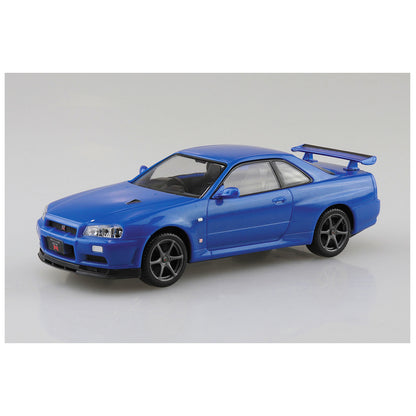 Nissan Skyline GT-R R34 (Bayside Blue), The Snap Kit, Aoshima Plastic Model Car (Scale 1/32)