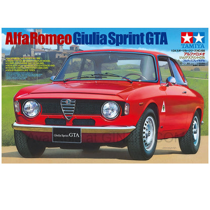 ALFA ROMEO GIULIA SPRINT GTA, Tamiya Plastic Model Kit (Scale 1/24)