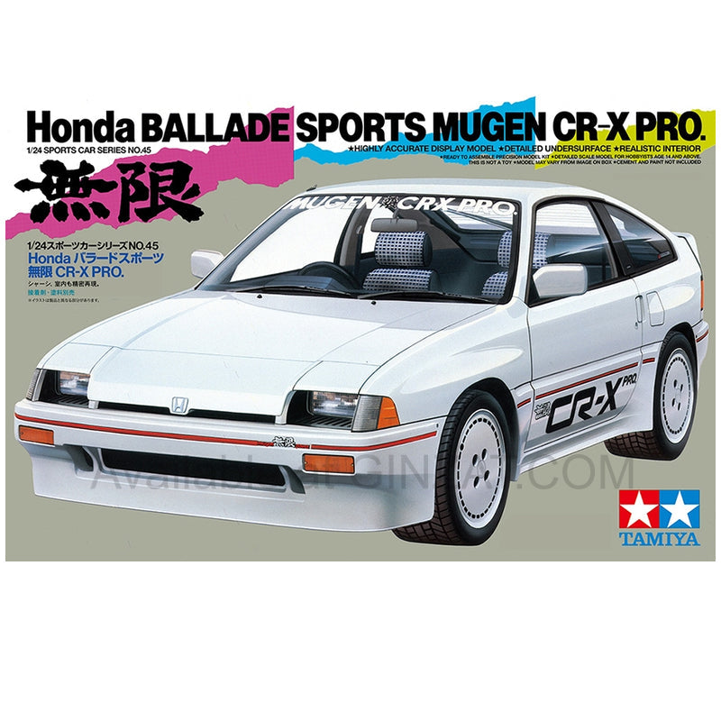 Honda BALLADE SPORTS MUGEN CR-X PRO., Tamiya Plastic Model Kit (Scale 1/24)