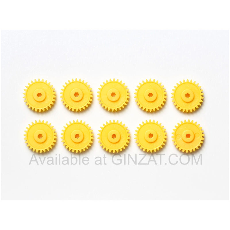 Tamiya Mini 4WD AO Parts MINI 4WD G-18 GEAR (YELLOW/10PCS.)