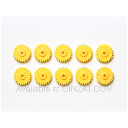 Tamiya Mini 4WD AO Parts MINI 4WD G-18 GEAR (YELLOW/10PCS.)