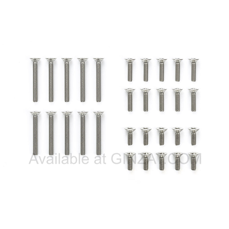 Tamiya Mini 4WD Upgrade Parts STAINLESS STEEL COUNTERSUNK SCREW SET (6/8/15mm)