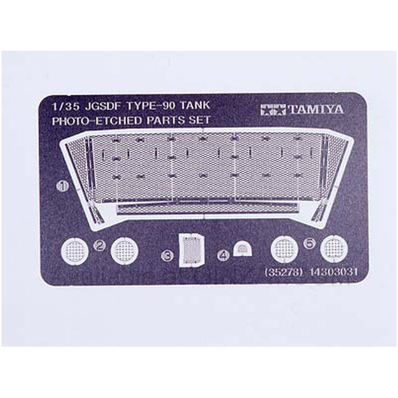 Tamiya 1/35 Jgsdf Type 90 Tank Photo-Etched Parts Set