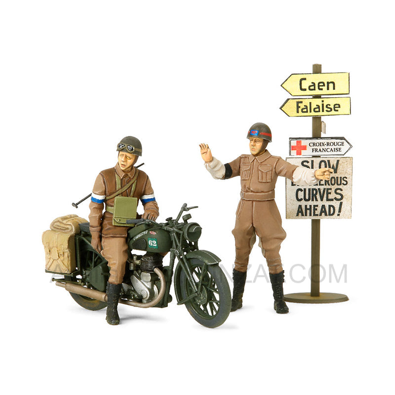 Tamiya 1/35 Scale British Bsa M20 Motorcycle W/Military Police Set