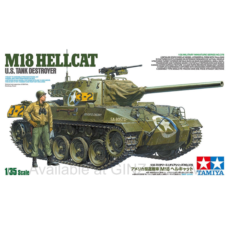 Tamiya 1/35 Scale U.S. Tank Destroyer M18 Hellcat