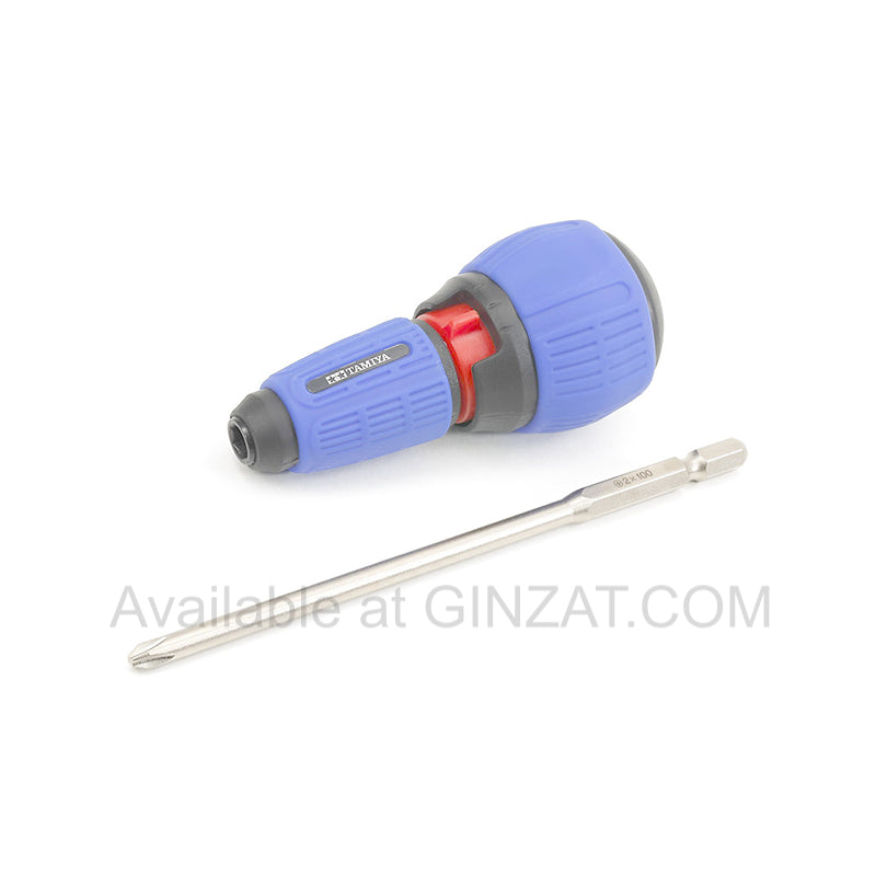 TAMIYA RATCHETING SCREWDRIVER PRO w/(+) BIT/L Item No:74152