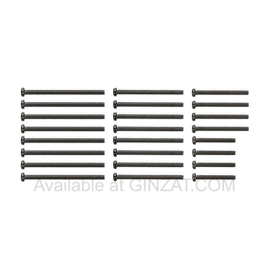 Tamiya Mini 4WD Special Project Items (Parts) STAINLESS STEEL SCREW SET (15/20/25/30mm) (BLACK)