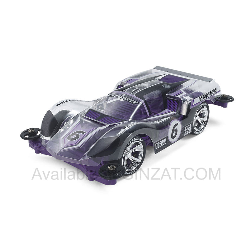 Tamiya Mini 4WD Special Project EXFLOWLY POLYCARBONATE BODY SPECIAL (PURPLE) (MS CHASSIS)