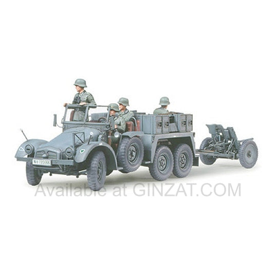 Tamiya 1/35 Scale Krupp Protze 1 Ton (6X4) Kfz.69 Towing Truck With 3.7Cm Pak