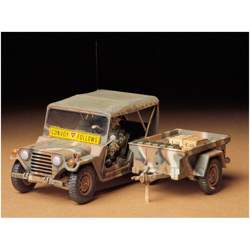 Tamiya 1/35 Scale U.S. M151A2 Ford Mutt With M416 Cargo Trailer