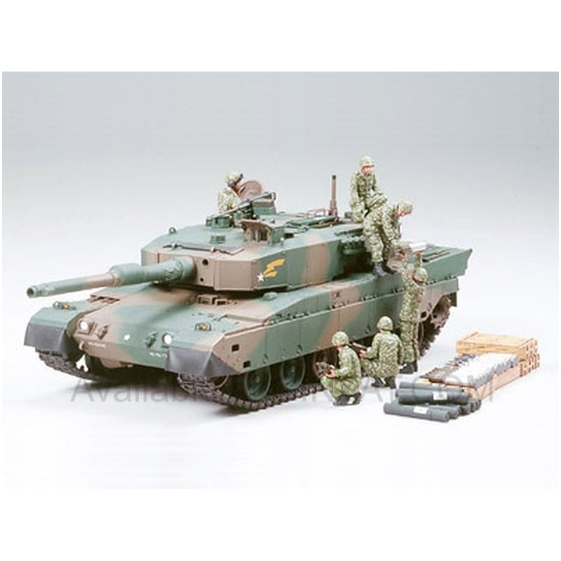 Tamiya 1/35 Scale Japan Ground Self Diffense Force Type 90 Tank W/Ammo-Loading Crew Set