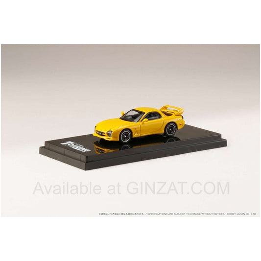 Infini RX-7 FD3S (A-Spec.) / Mazda Speed Sunburst Yellow, Hobby Japan diecast model car